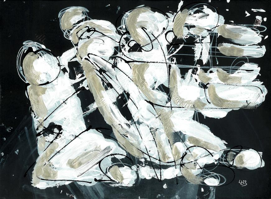 Steering Committee II - 2023 | 29,5x40,5cm | acrylic, vinyl emulsion on paper